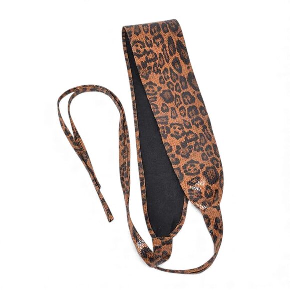 BNWT Leopard Printed  Obi Belt Wrap Around Fashion Belt - Picture 4 of 5